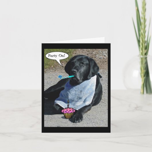 Carte de chien de fête - "Boone" (Devant)