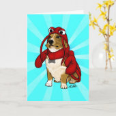 Carte de chien de homard (Fleur jaune)