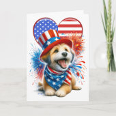 Carte de chien patriotique (Devant)