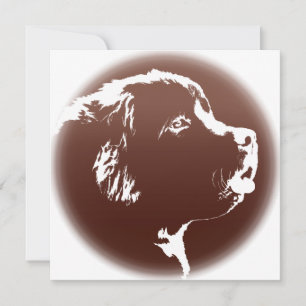Carte de chien personnalisée Invitations de Terre-