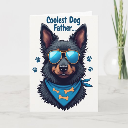 Carte de Chien Sympa à Points (Devant)