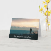 Carte de chien Sympathy (Fleur jaune)