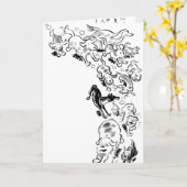 Carte de chiens (Fleur jaune)