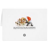 Carte de Chiens Précieux Noël (Dos Horizontal)