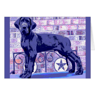 Carte de chiot de great dane d'Européen