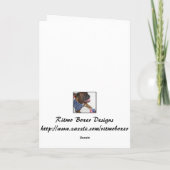 Carte de chiot de Pitbull de maman de heureuse (Dos)