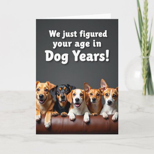 Carte de chiot joueur sur canapé (Devant)