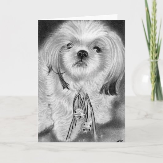 Carte de chiot pour cloches en argent (Devant)