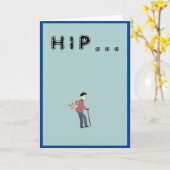 Carte de chirurgie hanche (Fleur jaune)