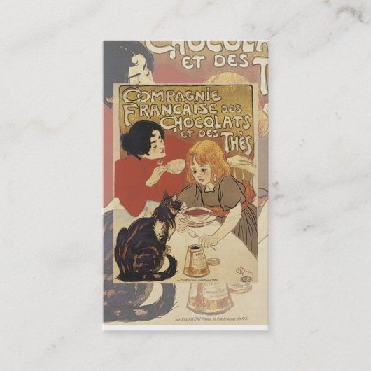 Carte de chocolat chaud Vintage (Devant)