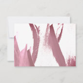Carte de choix de menu de mariage avec fleurs de t (Dos)