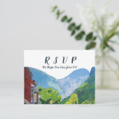 Carte de choix de menu Telluride Colorado aquarell (Debout devant)