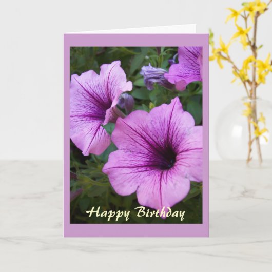 Carte de chrétien de joyeux anniversaire (Fleur jaune)