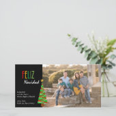 Carte de Christmas Feliz Navidad (Debout devant)