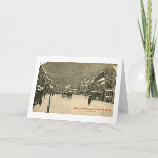 Carte de Christmas, Stratford-upon-Avon (Devant)