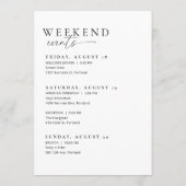 Carte de chronologie de la lettre de bienvenue du (Dos)