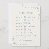 Carte de chronologie de l'accueil du Mariage icône (Dos)