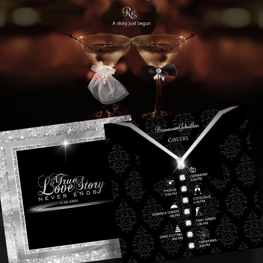 Carte de chronologie Diamond Cravate noire