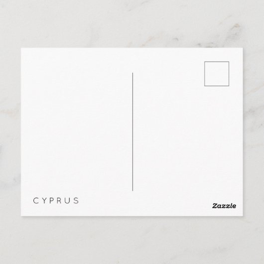 Carte de Chypre (Dos)