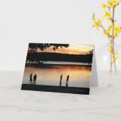 Carte "de ciel occidental serein" d'étang de (Fleur jaune)