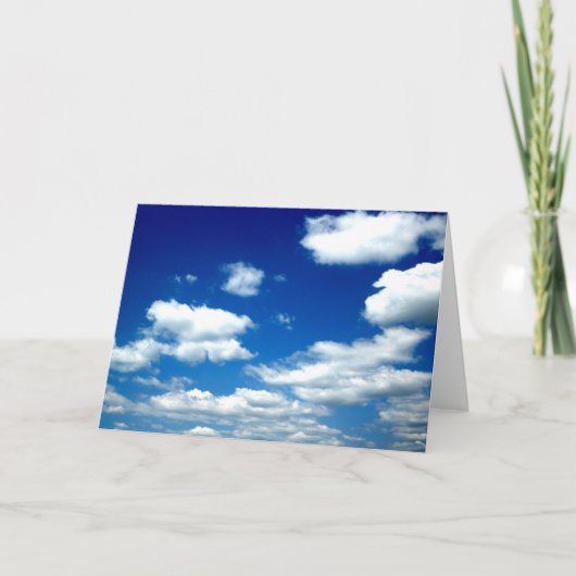 Carte de cieux bleus (Devant)