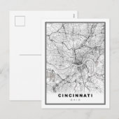 Carte de Cincinnati (Devant / Derrière)