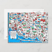 Carte de Cincinnati Dayton Hamilton Circleville (Devant / Derrière)