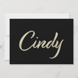 Carte de Cindy White Gold