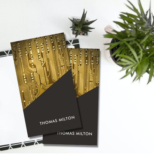 Carte de circuit en or gris simple Réparation info