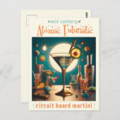 Carte de circuit futuriste atomique Martini (Devant / Derrière)