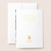 Carte de circuit imprimé électronique en or rose (Derrière avec enveloppe)