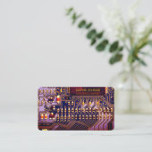 Carte de circuit imprimé moderne violet Code QR pe (Debout devant)