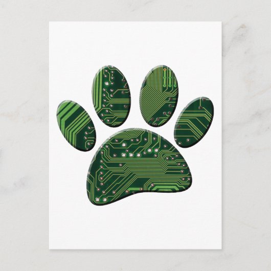 Carte de circuit Pawprint Dog Art (Devant)