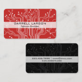 Carte de circuit rouge noir (Devant / Derrière)