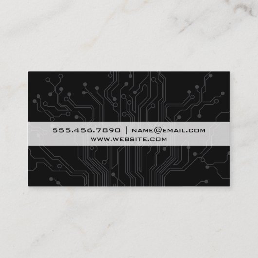 Carte de circuit technique | Logo de Bio Tech (Dos)