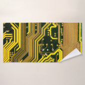 carte de circuits informatiques, abstraite, a (Serviette de bain)
