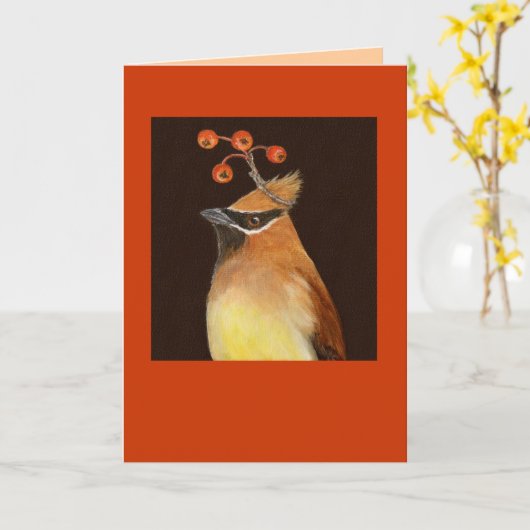 Carte de cire de cèdre (Fleur jaune)