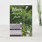 Carte de citation Bloom Where You're Planted Foxgl (Devant)