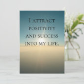 Carte de citation d'affirmation d'amour de soi (Debout devant)