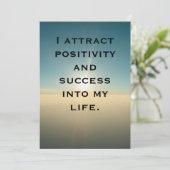 Carte de citation d'affirmation d'amour de soi (Debout devant)