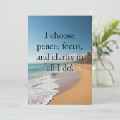 Carte de citation d'affirmation positive (Debout devant)