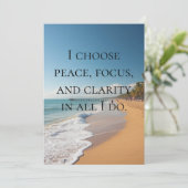 Carte de citation d'affirmation positive (Debout devant)