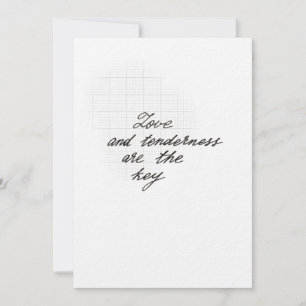 Carte de citation d'amour et de tendresse