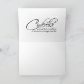 Carte de citation de princesse Cendrillon Leopard (Intérieur)