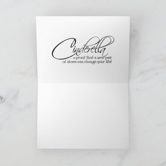 Carte de citation de princesse Cendrillon Leopard (Intérieur)