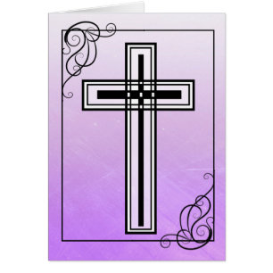 Carte de citation et de croix religieuses de Pâque