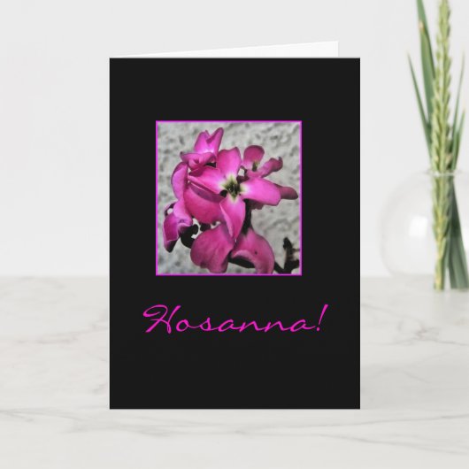 Carte de citation florale de Pâques (Devant)