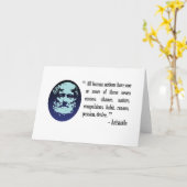 Carte de citations philosophiques Aristote (Fleur jaune)