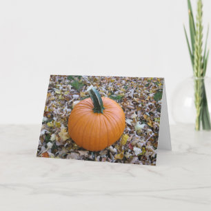 Carte de citrouille de Halloween de chute