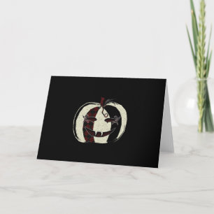 Carte de citrouille de masquerade gothique